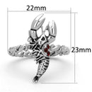 Design Engagement Ring 3W563 Rhodium Brass Ring with Crystal in Siam