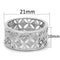 Design Engagement Ring 3W590 Rhodium Brass Ring with Top Grade Crystal