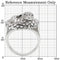 Engagement Ring Styles 0W281 Rhodium Brass Ring with AAA Grade CZ