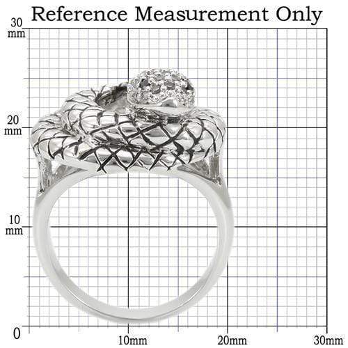 Engagement Ring Styles 0W281 Rhodium Brass Ring with AAA Grade CZ