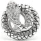 Engagement Ring Styles 0W281 Rhodium Brass Ring with AAA Grade CZ