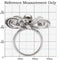 Silver Jewelry Rings Engagement Ring Styles 1W093 Rhodium Brass Ring with Synthetic in Gray Alamode Fashion Jewelry Outlet