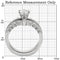 Engagement Rings 1W010 Rhodium Brass Ring with AAA Grade CZ