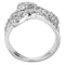 Engagement Rings 3W1446 Rhodium Brass Ring with AAA Grade CZ