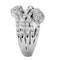 Engagement Rings 3W1446 Rhodium Brass Ring with AAA Grade CZ