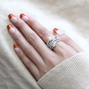 Engagement Rings 3W1446 Rhodium Brass Ring with AAA Grade CZ