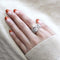 Engagement Rings 3W1446 Rhodium Brass Ring with AAA Grade CZ
