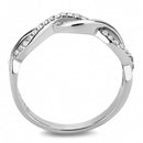 Engagement Rings DA243 Stainless Steel Ring with AAA Grade CZ