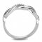 Engagement Rings DA243 Stainless Steel Ring with AAA Grade CZ