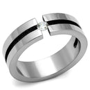 Engagement Rings For Women TK2412 Stainless Steel Ring with AAA Grade CZ