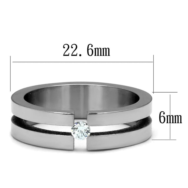 Engagement Rings For Women TK2412 Stainless Steel Ring with AAA Grade CZ