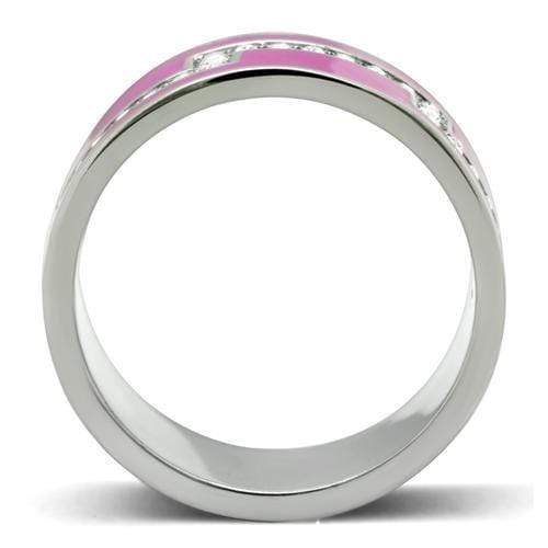 Silver Jewelry Rings Engagement Rings For Women TK244 Stainless Steel Ring with Crystal Alamode Fashion Jewelry Outlet