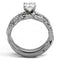 Silver Jewelry Rings Engagement Rings For Women TK2475 Stainless Steel Ring with AAA Grade CZ Alamode Fashion Jewelry Outlet