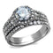 Engagement Rings For Women TK2476 Stainless Steel Ring with AAA Grade CZ