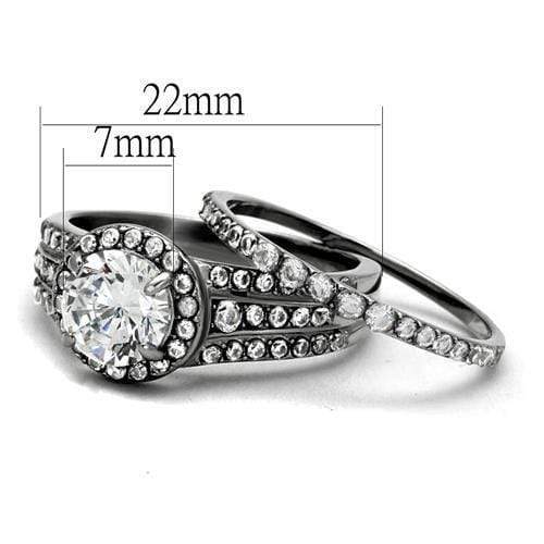 Engagement Rings For Women TK2476 Stainless Steel Ring with AAA Grade CZ