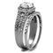 Engagement Rings For Women TK2476 Stainless Steel Ring with AAA Grade CZ