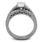 Engagement Rings For Women TK2477 Stainless Steel Ring with AAA Grade CZ