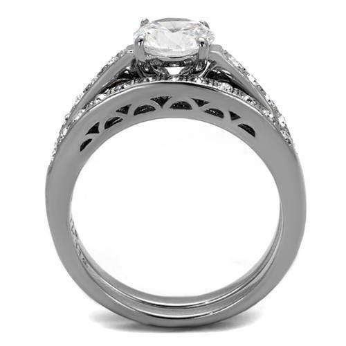 Engagement Rings For Women TK2477 Stainless Steel Ring with AAA Grade CZ