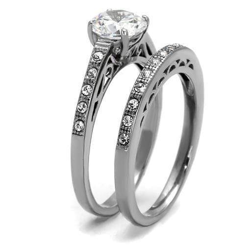 Engagement Rings For Women TK2477 Stainless Steel Ring with AAA Grade CZ