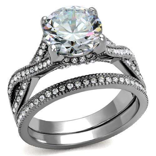 Engagement Rings For Women TK2478 Stainless Steel Ring with AAA Grade CZ