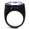 Engagement Rings For Women TK2485 - Stainless Steel Ring with Crystal in Violet