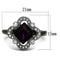 Engagement Rings For Women TK2489 Two-Tone Stainless Steel Ring with Crystal