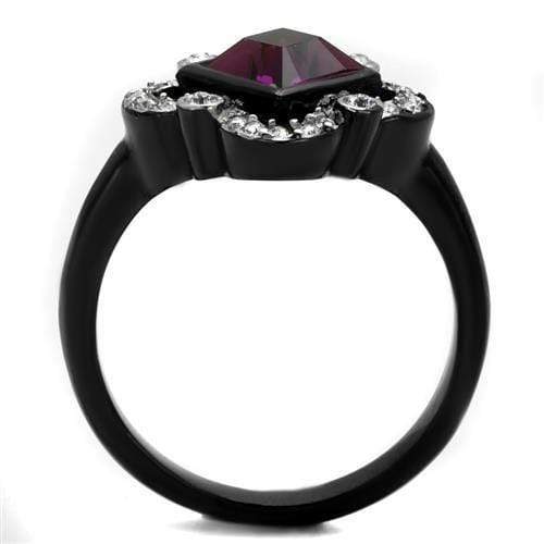 Engagement Rings For Women TK2489 Two-Tone Stainless Steel Ring with Crystal