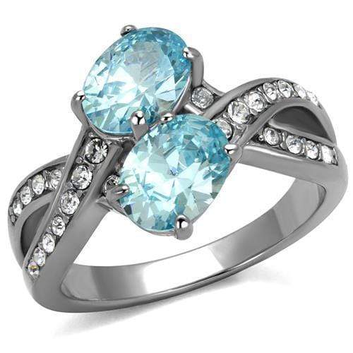 Engagement Rings For Women TK2501 Stainless Steel Ring with AAA Grade CZ