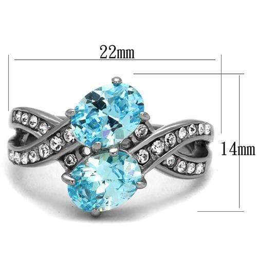 Engagement Rings For Women TK2501 Stainless Steel Ring with AAA Grade CZ