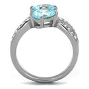 Engagement Rings For Women TK2501 Stainless Steel Ring with AAA Grade CZ