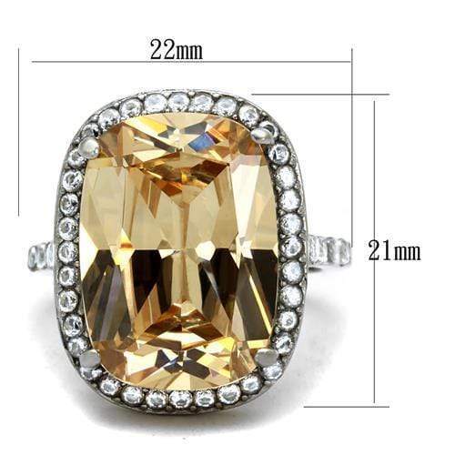 Engagement Rings For Women TK2503 Stainless Steel Ring with AAA Grade CZ