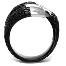 Engagement Rings For Women TK2510 Two-Tone Black - Stainless Steel Ring