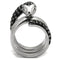 Engagement Rings For Women TK2511 Two-Tone - Stainless Steel Ring with Crystal