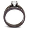 Engagement Rings For Women TK2547 Dark Brown (coffee) Stainless Steel Ring