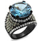 Engagement Rings For Women TK2555 - Stainless Steel Ring in London Blue