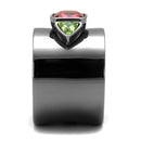 Engagement Rings For Women TK2556 Light Black Stainless Steel Ring