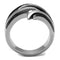 Engagement Rings For Women TK2605 Two-Tone Black - Stainless Steel Ring