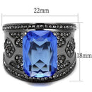 Engagement Rings For Women TK2607 Stainless Steel Ring with Crystal