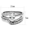 Engagement Rings LO4712 Rhodium Brass Ring with AAA Grade CZ