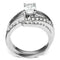 Engagement Rings LO4712 Rhodium Brass Ring with AAA Grade CZ