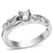 Engagement Rings LO4713 Rhodium Brass Ring with AAA Grade CZ