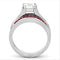 Silver Jewelry Rings Engagement Rings LOA1362 Stainless Steel Ring with AAA Grade CZ Alamode Fashion Jewelry Outlet