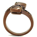 Engagement Rings Sale 3W1172 Coffee light Brass Ring with AAA Grade CZ