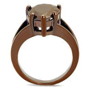 Engagement Rings Sale 3W1174 Coffee light Brass Ring with AAA Grade CZ