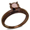 Engagement Rings Sale 3W1183 Coffee light Brass Ring with AAA Grade CZ