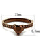 Engagement Rings Sale 3W1191 Coffee light Brass Ring with AAA Grade CZ