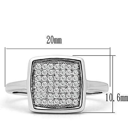 Engagement Rings Sale 3W120 Rhodium Brass Ring with AAA Grade CZ