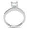 Engagement Rings Sale 3W1209 Rhodium Brass Ring with AAA Grade CZ