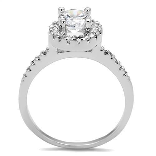 Engagement Rings Sale 3W1210 Rhodium Brass Ring with AAA Grade CZ