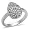 Engagement Rings Sale 3W1211 Rhodium Brass Ring with AAA Grade CZ